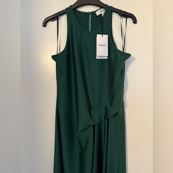 NWT Reiss Green High/Low Cocktail Dress - US size 0 - Picture 5 of 16
